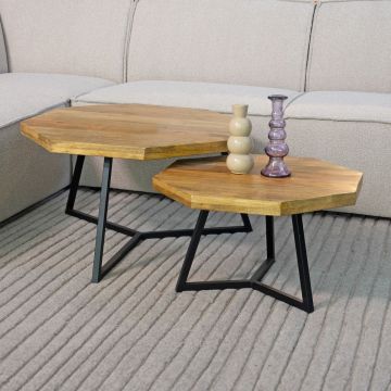 LABEL51 Salontafel Figure - Rough - Mangohout