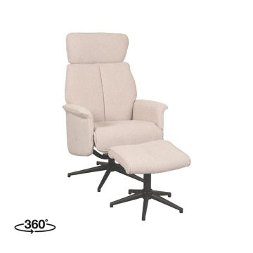 Relaxfauteuil Verdal + Ottomane 77x79x109 cm