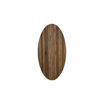 HSM Collection-Ovaal Tuintafelblad-240x110x7-Naturel-Teak