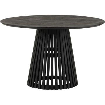 Eetkamertafel Ø120, Acacia Black