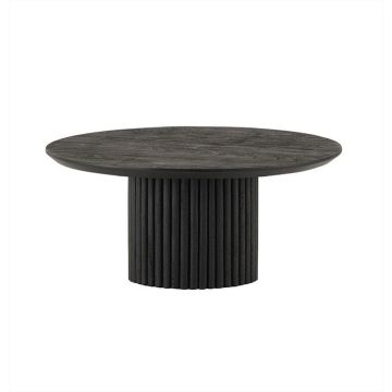Salontafel Ø90, Acacia Black