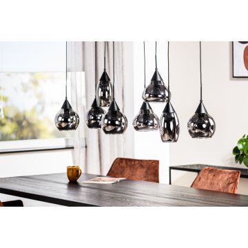 Adore Hanglamp, 8-Lichts, H340 Smoke Glas