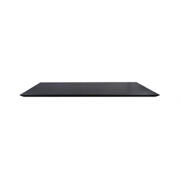 HSM Collection-Rechthoekig Tafelblad Zürich-200x100x3,8-Zwart-Mango