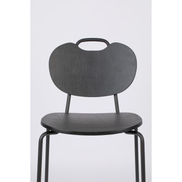 Counter Stool Aspen Wood Black
