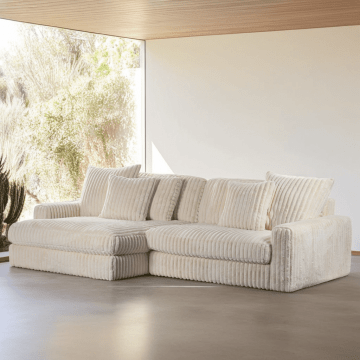 Adore 3 Zits Bank Cl L+R, Stof Vito 23, D460 Beige