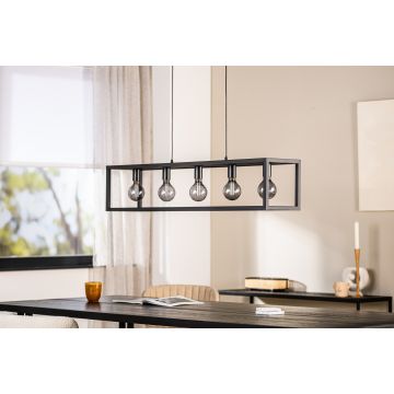 Adore Hanglamp, 5-Lichts, H340 Zwart