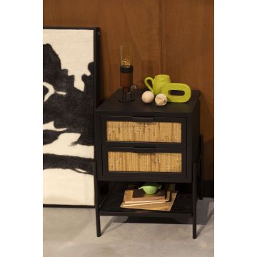 Side Table / Bedstand Yasu Black