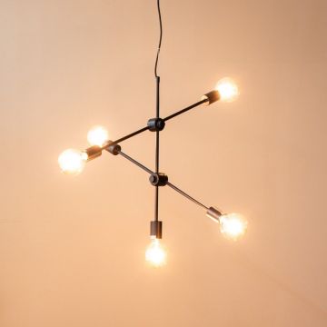LABEL51 Hanglamp Stilo - Zwart - Metaal