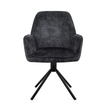 Benoa Eetkamerstoel Noah Antraciet (set of 2)