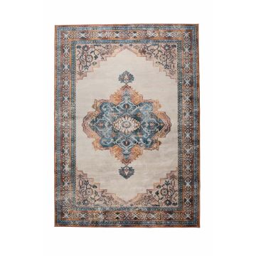Carpet Mahal Blue/Brick 200x300
