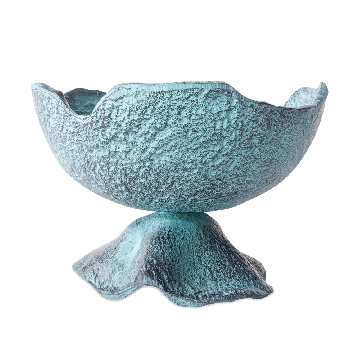 Benoa Schaal Decoratief Blauw Patina (set of 4)
