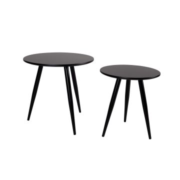 Side Table Daven Black Set Of 2