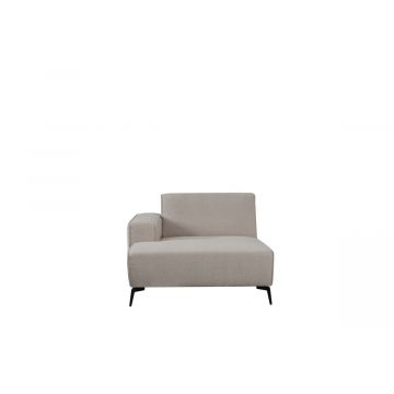 Bank Nero Longchair Arm Links Voorstaand 117x151x80 cm