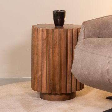 LABEL51 Bijzettafel Novan - Naturel - Mangohout