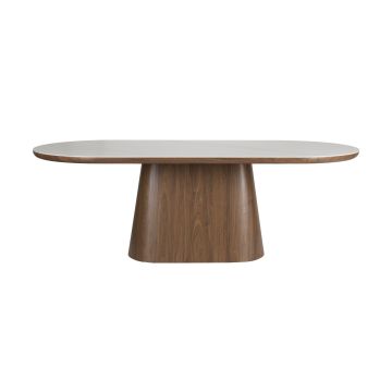 Dining Table Almira Oval 200 Walnut