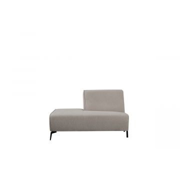 Bank Nero Ottomane Links Voorstaand 133x95x80 cm