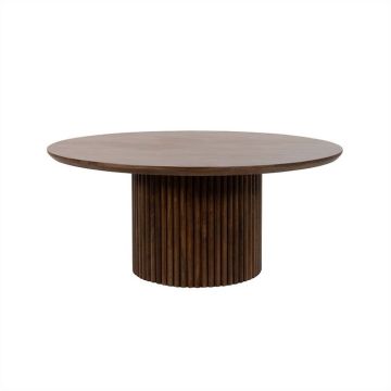 Salontafel Ø90, Mango Dark Walnut
