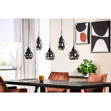 Adore Hanglamp, 5-Lichts, H340 Smoke Glas