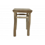 HSM Collection-Vierkante Kruk-30x30x45-Naturel-Teak