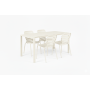 Set Garden Table Vondel 168,5 + 4 Chair Vondel White