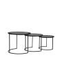 LABEL51 Salontafel Set Tres - Zwart - Metaal