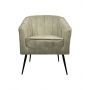 HSM Collection-Eetkamerstoel Chester-60x63x83-Wit/Zwart-Stof/Metaal
