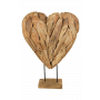 HSM Collection-Decoratie Hart Large -56x15x80-Naturel-Teak