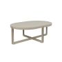 Coffee Table Centre Oval Beige