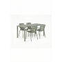 Set Garden Table Vondel 168,5 + 4 Armchair Vondel Green