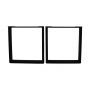 HSM Collection-Tafelpoot Model U S/2-70x8x72 (80x40 mm)-Zwart-Metaal