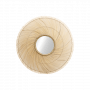 HSM Collection-Ronde Spiegel-120x5x120-Naturel-Bamboe