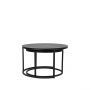 LABEL51 Salontafel Grand - Zwart - Metaal - 75 cm
