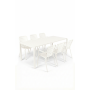 Set Garden Table Vondel 214 + 6 Armchair Vondel White
