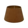 HSM Collection-Ronde Lampenkap Conisch-ø28-ø40x25-Beige/Goud-Stof