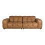 Sofa Hackman 3-Seater Leather Cognac