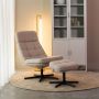 Draaifauteuil Alvar + Ottomane 53x57x83 cm