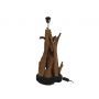 HSM Collection-Tafellamp Teak Root-25x25x50-Bruin/Zwart-Teak