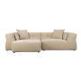 Sofa Hodge Left Chaise Longue Beige