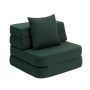 by KlipKlap 3 Fold Sofa Single Soft