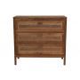 HSM Collection-Dressoir 3 La-90x42x85-Naturel-Teak/Rotan
