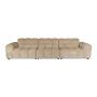 Sofa Hackman 4,5-Seater Velours Beige