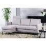 Adore 3 Zits Bank Cl L+R, Met Hoofdsteun, Stof Valente, V311 Grijs