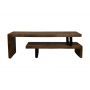 HSM Collection-Tv Meubel 2 Delig-140x40x46-Naturel-Mango/Metaal
