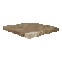 HSM Collection-Rechthoekig Tafelblad-80x80x6-Naturel-Munggur