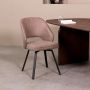 LABEL51 Eetkamerstoel Lewis - Taupe - Microfiber