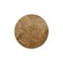 HSM Collection-Rond Tafelblad Fishbone-ø150x4-Naturel-Eiken