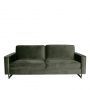 LABEL51 Bank Arezzo - Army green - Fluweel - 3-Zits