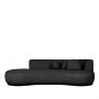 LABEL51 Bank Salo - Antraciet - Boucle - 3-Zits