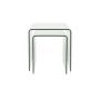 Side Table Vetro Set of 2 Transparant