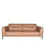 LABEL51 Bank Napoli - Cognac - Microfiber - 3-Zits